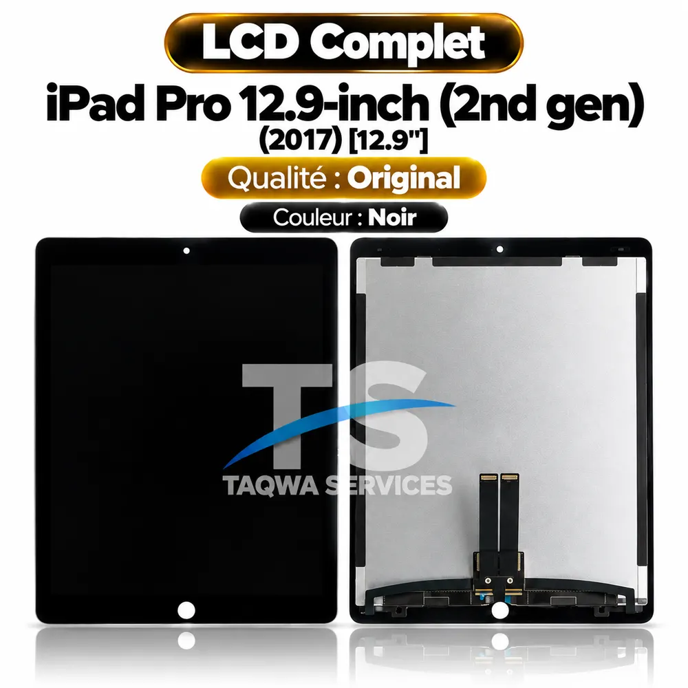 Écrans & Afficheurs iPad Pro 12.9-inch (2nd gen) [12.9"] (2017): A1670, A1671, A1821 – Noir (LCD Complet - Original | Apple)