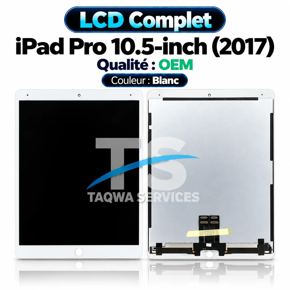 iPad Pro 10.5-inch [10.5"] (2017): A1701, A1709, A1852 Screen & Display – White (LCD Compled - OEM | COMPATIBLE)