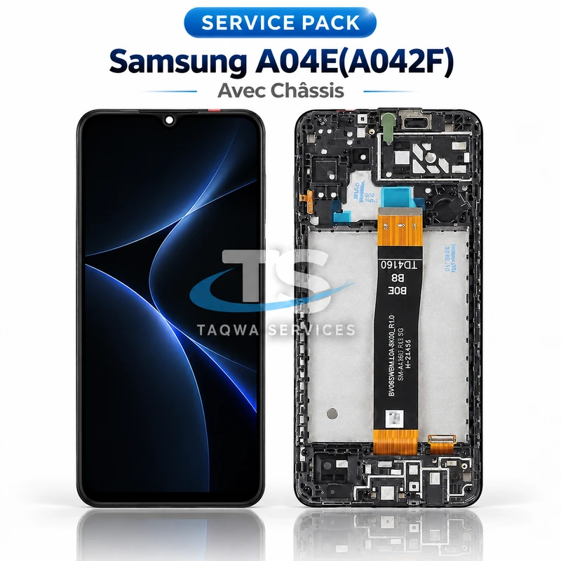 Galaxy A04E(A042F) Screen & Display (Service Pack avec Chassis | Samsung)
