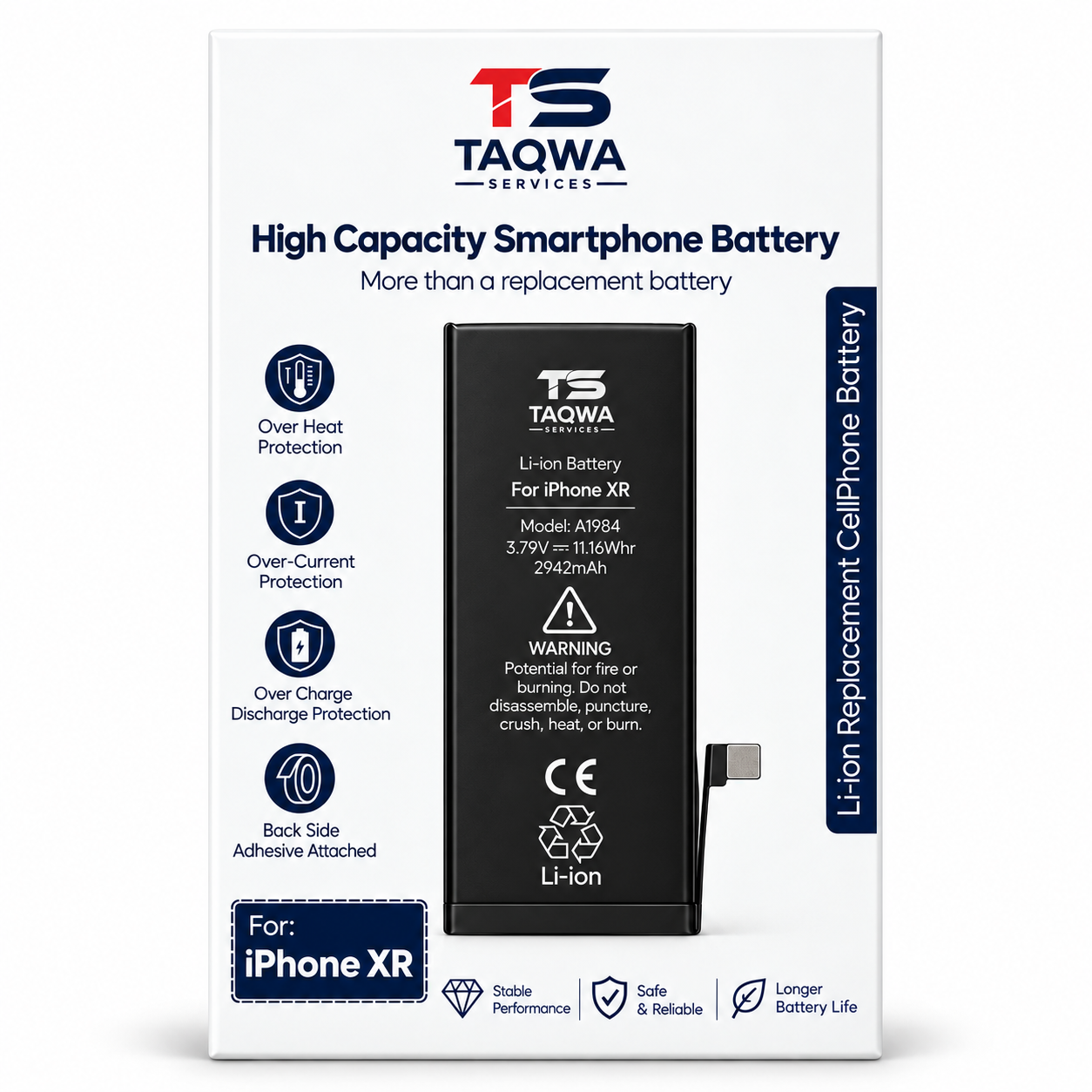 Batterie iPhone XR (Haute Capacité | TS)