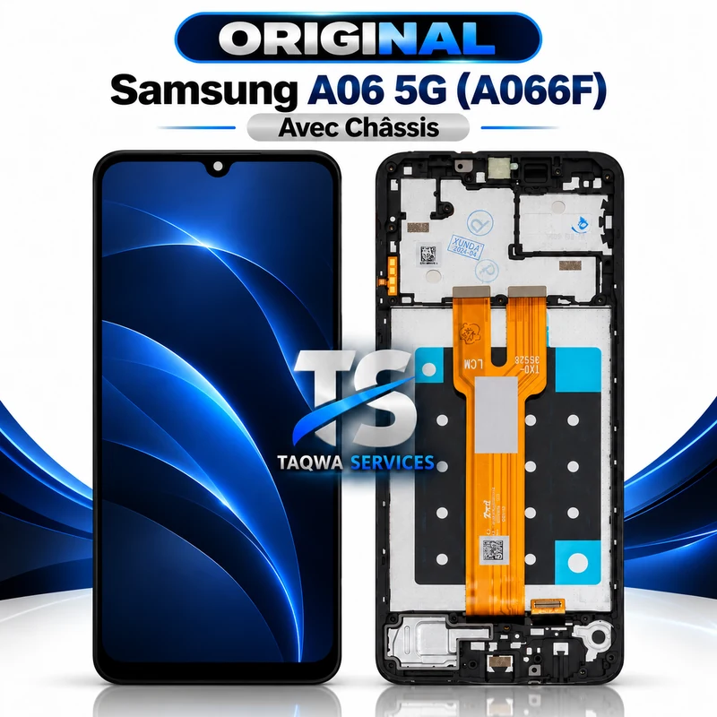 Écrans & Afficheurs Galaxy A06 5G(A066F) – Noir (Original - Avec Chassis | Ori)