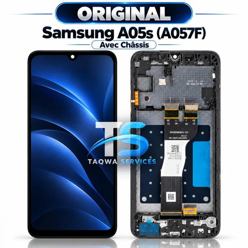 Écrans & Afficheurs Galaxy A05s(A057F) – Noir (Original - Avec Chassis | Ori)