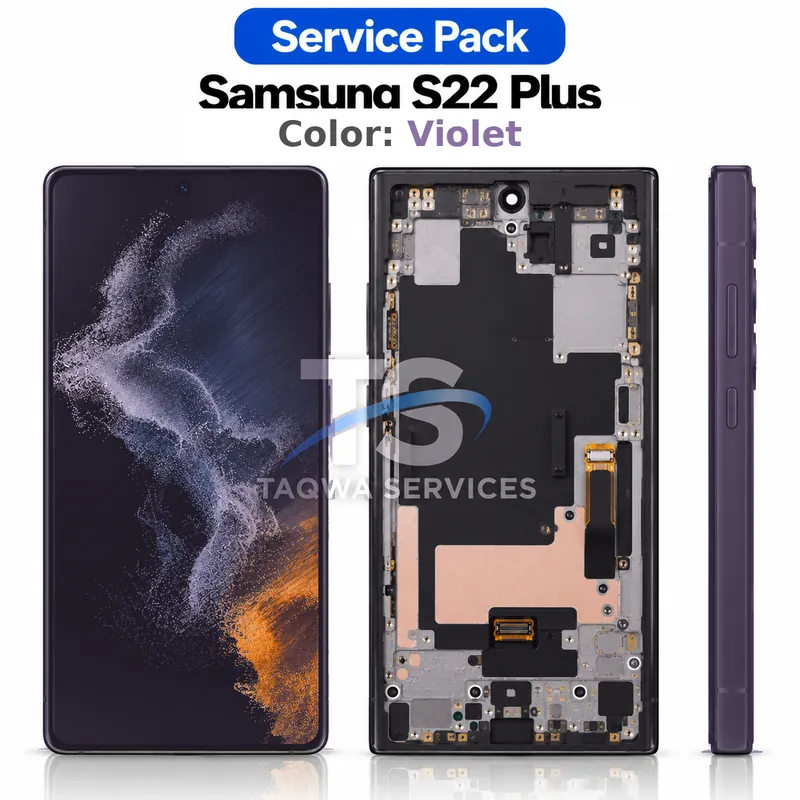 Écrans & Afficheurs Galaxy S22 Plus – Violet (Service Pack avec Chassis | Samsung)
