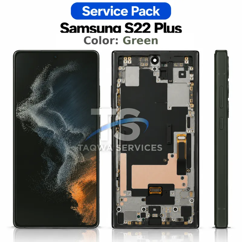 Écrans & Afficheurs Galaxy S22 Plus – Vert (Service Pack avec Chassis | Samsung)