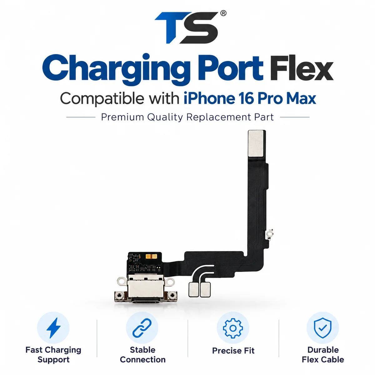 Connecteurs de Charge iPhone 16 Pro Max (Original | TS)
