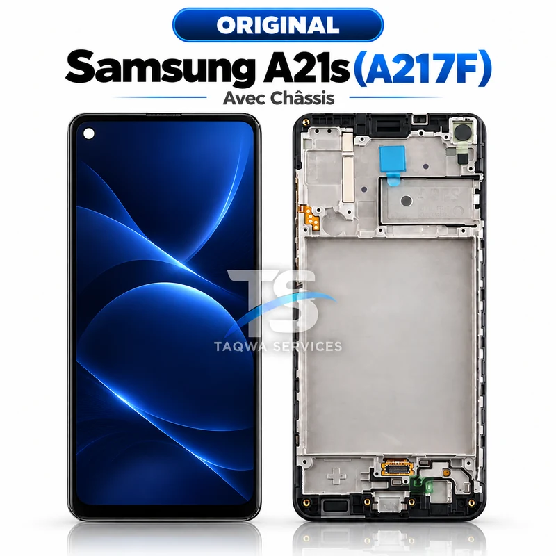 Écrans & Afficheurs Galaxy A21s(A217F) – Noir (Avec Chassis - INCELL | Ori)