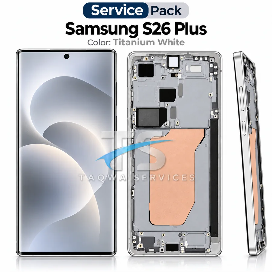 Écrans & Afficheurs Galaxy S26 Plus – Blanc (Service Pack avec Chassis | Samsung)