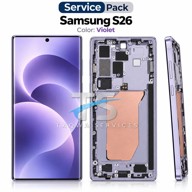 Galaxy S26 Screen & Display – Violet (Service Pack avec Chassis | Samsung)
