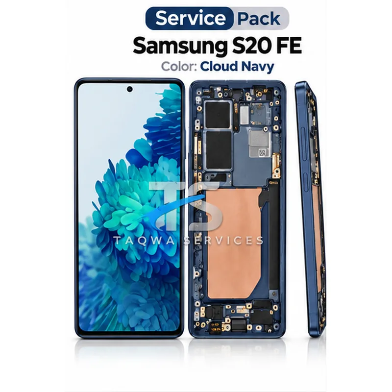 Écrans & Afficheurs Galaxy S20 FE 4G/5G(G780/G781) – Bleu Nuit (Service Pack avec Chassis | Samsung)