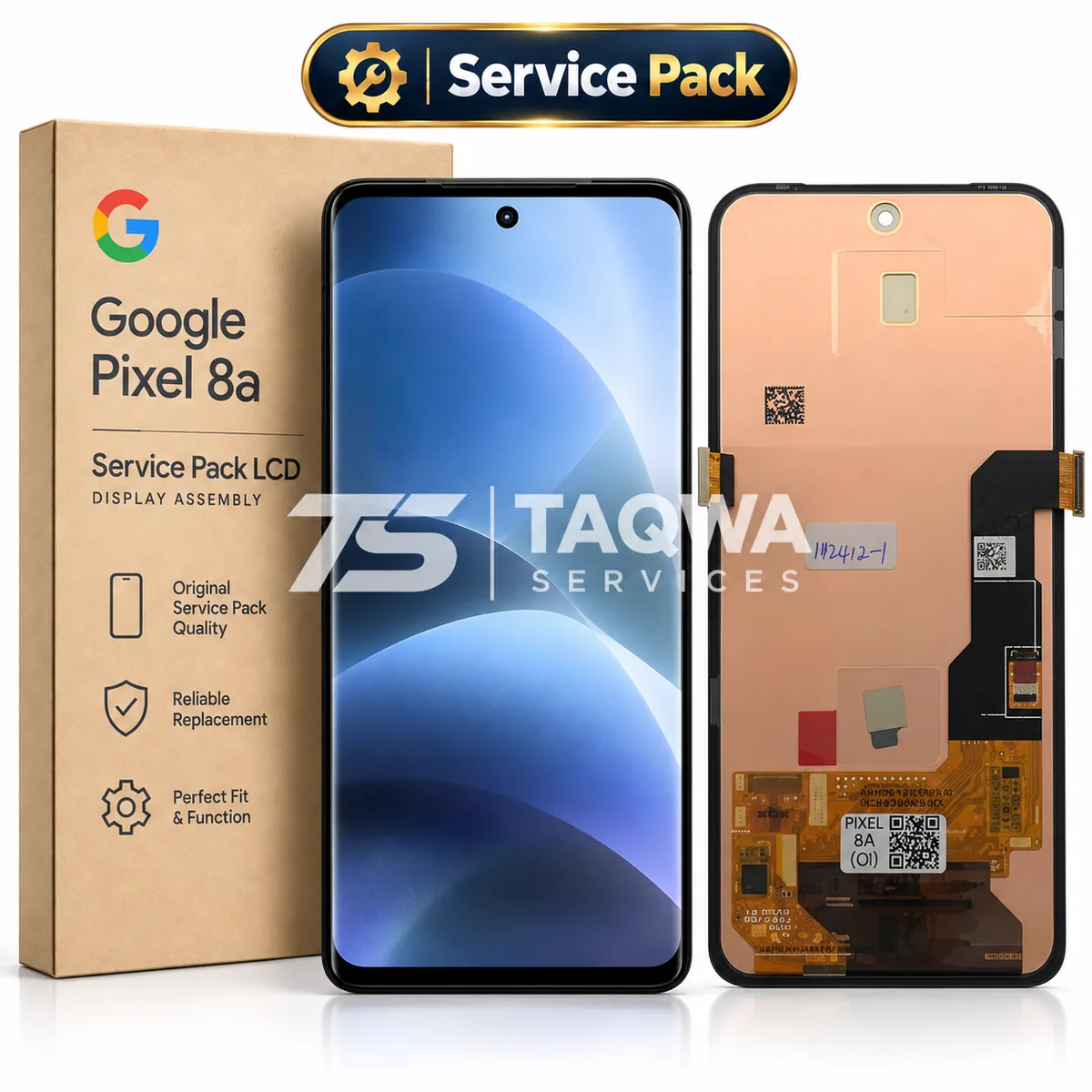 Pixel 8A Screen & Display (Service Pack | Google Pixel)