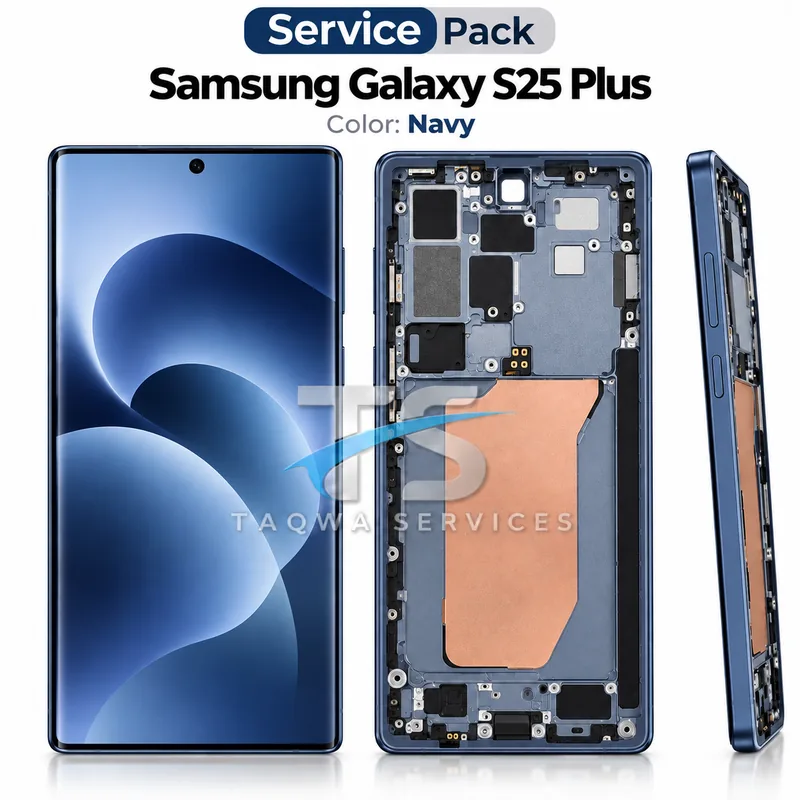 Écrans & Afficheurs Galaxy S25 Plus – Bleu Nuit (Service Pack avec Chassis | Samsung)