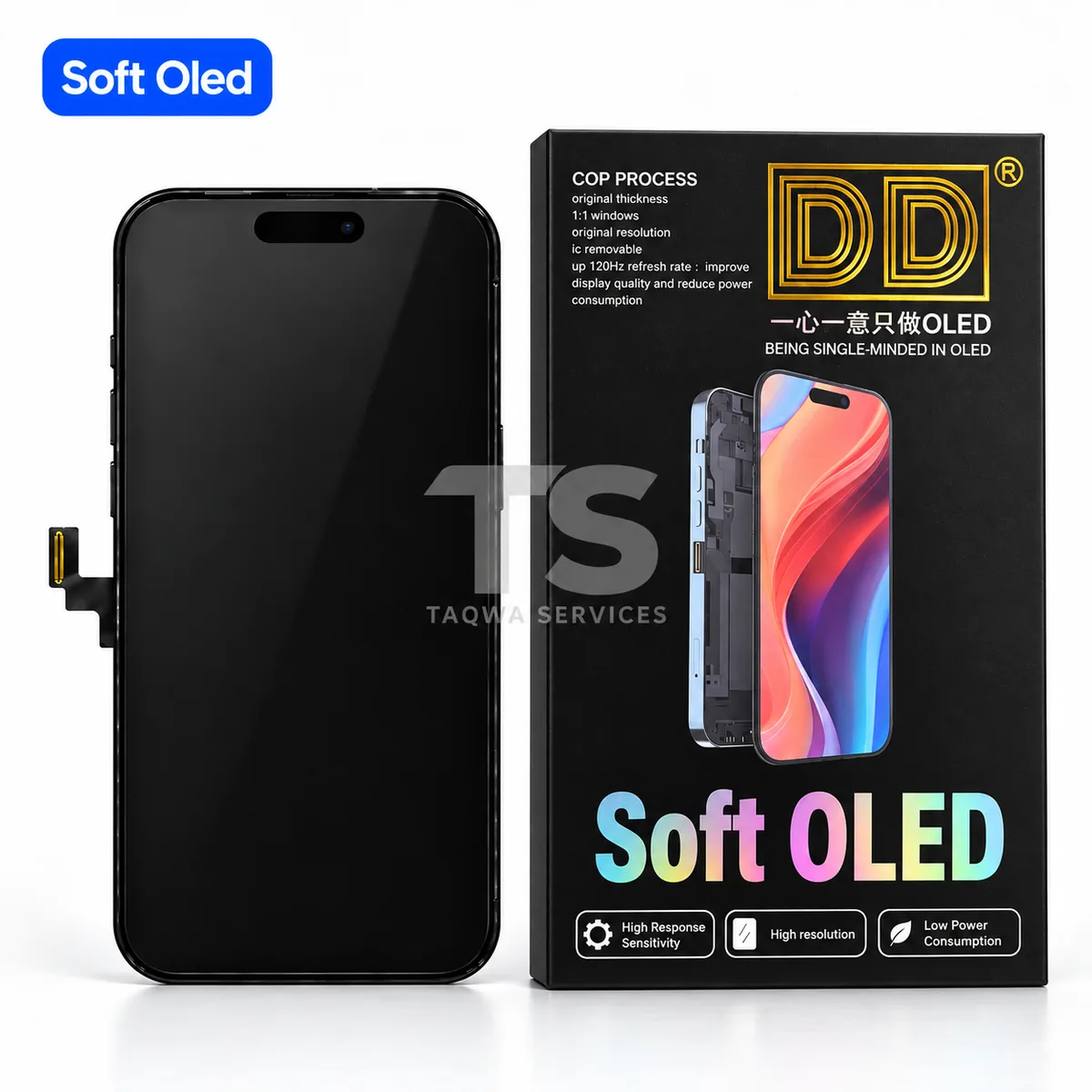 Écrans & Afficheurs iPhone 16 Plus (Soft OLED | DD)