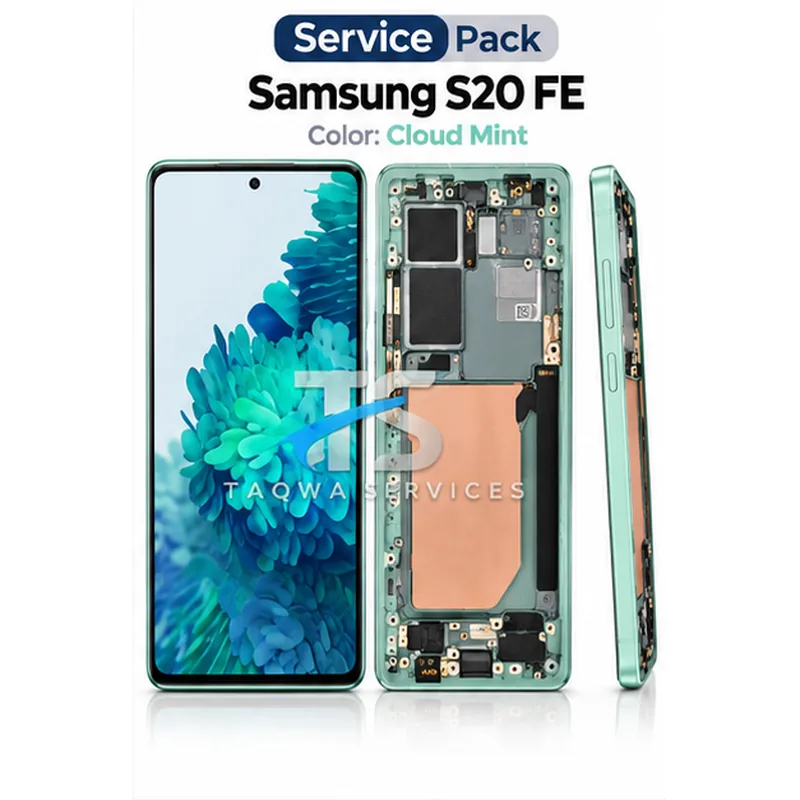 Écrans & Afficheurs Galaxy S20 FE 4G/5G(G780/G781) – Vert Menthe/Mint (Service Pack avec Chassis | Samsung)