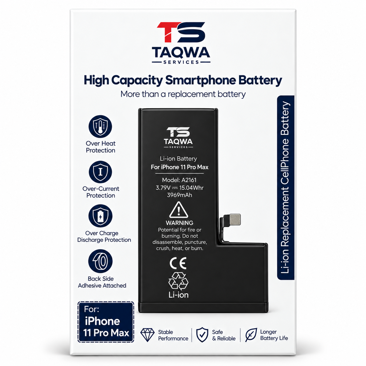 Batterie iPhone 11 Pro Max (Haute Capacité | TS)