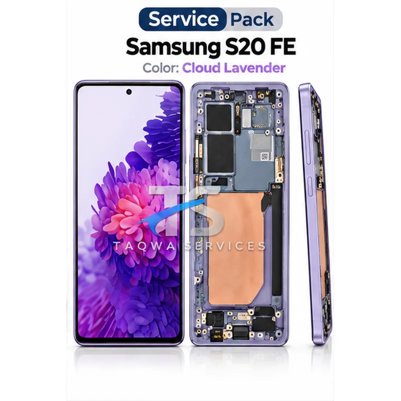 Écrans & Afficheurs Galaxy S20 FE 4G/5G(G780/G781) – Violet/Lavande (Service Pack avec Chassis | Samsung)