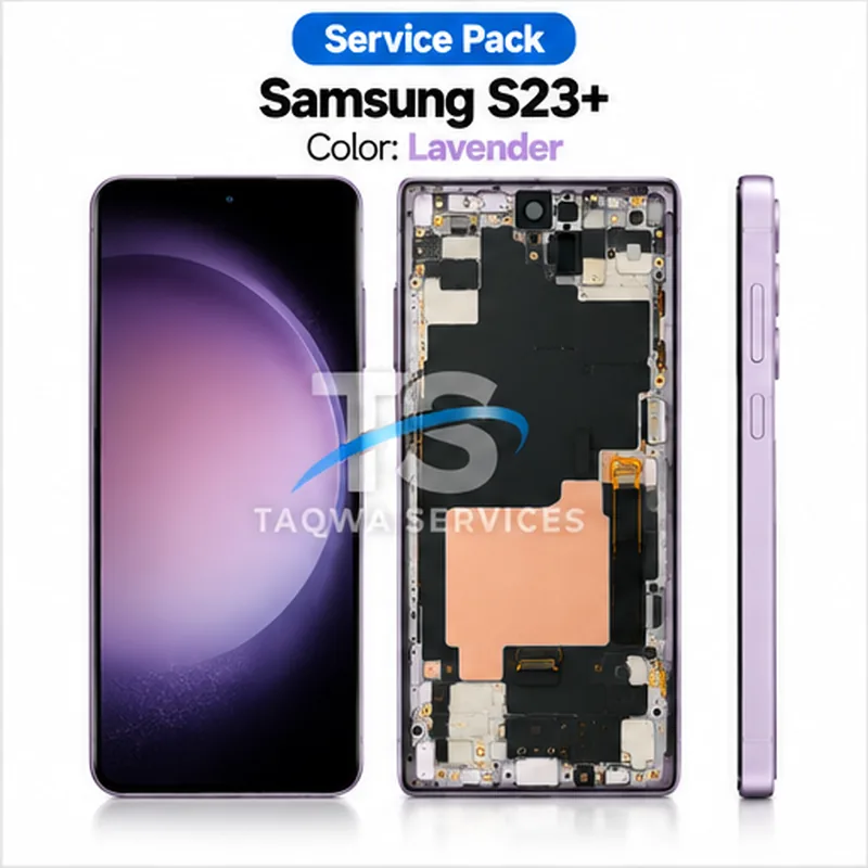 Galaxy s23 Plus Screen & Display – Lavender (Service Pack avec Chassis | Samsung)