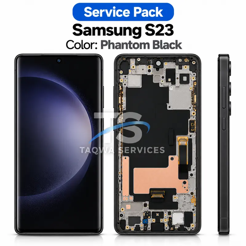 Galaxy S23 Screen & Display – Black (Service Pack avec Chassis | Samsung)