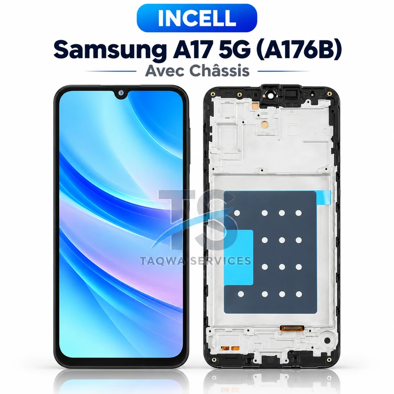 Écrans & Afficheurs Galaxy A17 5G(A175F) – Noir (Avec Chassis - INCELL | Ori)