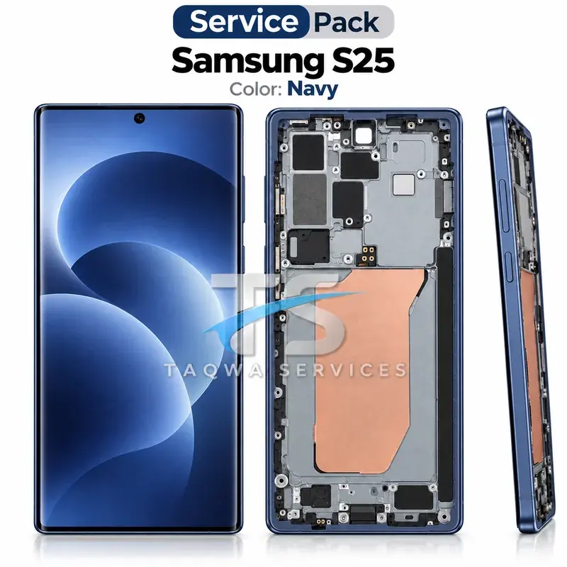 Galaxy S25 Screen & Display – Navy (Service Pack avec Chassis | Samsung)