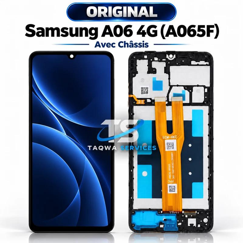 Écrans & Afficheurs Galaxy A06 4G(A065F) – Noir (Original - Avec Chassis | Ori)
