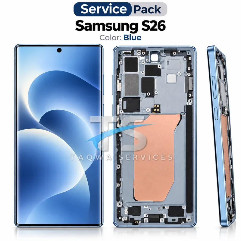 Galaxy S26 Screen & Display – Sky Blue (Service Pack avec Chassis | Samsung)
