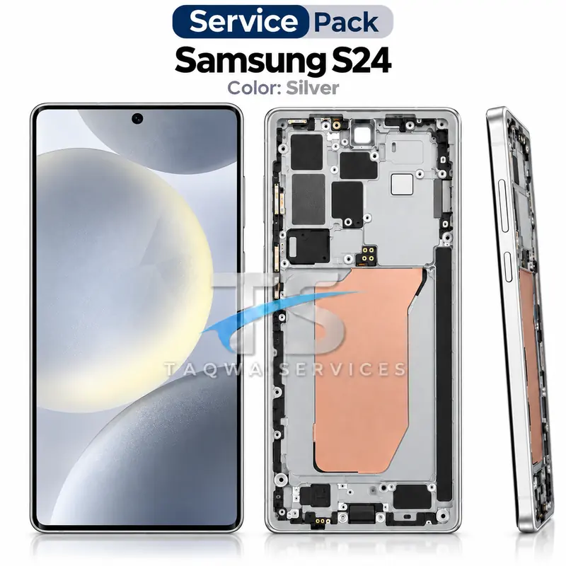 Galaxy S24 Screen & Display – Gray (Service Pack avec Chassis | Samsung)