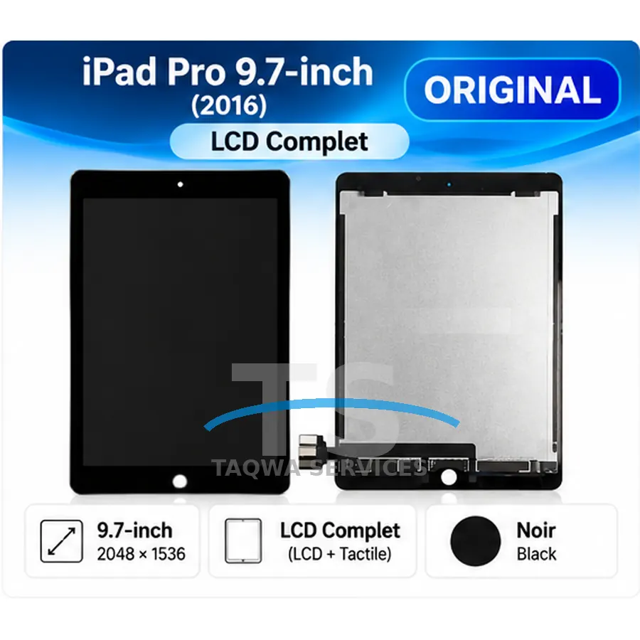 iPad Pro 9.7-inch [9.7"] (2016): A1673, A1674, A1675 Screen & Display – Black (LCD Complet - Original | Apple)