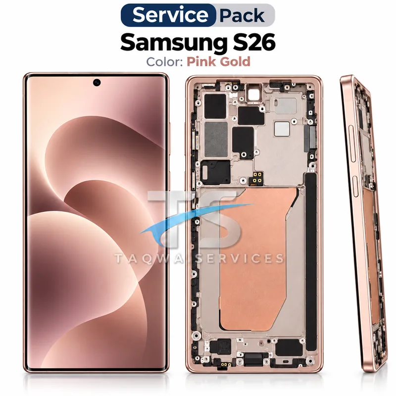 Galaxy S26 Screen & Display – Pink Gold (Service Pack avec Chassis | Samsung)
