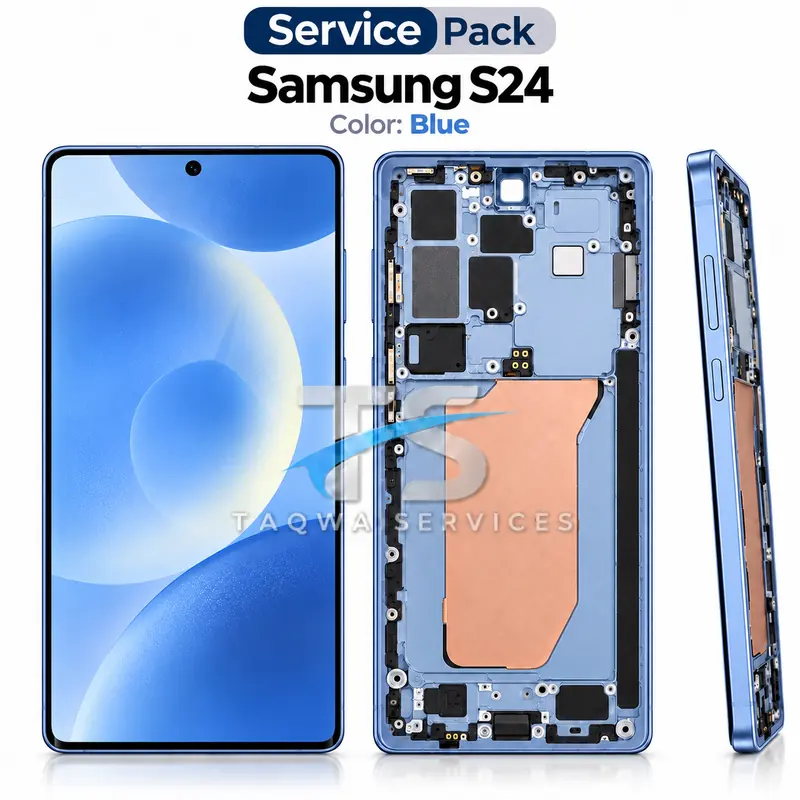 Galaxy S24 Screen & Display – Blue (Service Pack avec Chassis | Samsung)